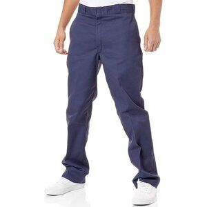 Dickies 874 Original Fit Work Pants Navy Wrinkle Resistant Durable Fabric 44x30